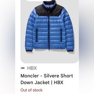 Moncler Blue and Black Puffer Jacket